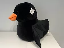 Way To Celebrate 23” Black Bat Rubber Ducky Jumbo Plush Halloween New IN HAND