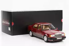 1:18 Mercedes-Benz W124 500 E 5.0 V8 Almandin Red Norev Dealer Limited