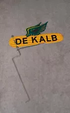 Vintage DEKALB Corn Seed Flying Ear Double Sided Spinner Sign w/Bracket