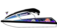 Jet Ski Graphic Kit for Kawasaki 650SX - Stand Up Decal Sticker - Custom Design