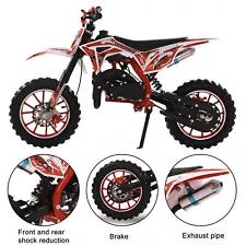 49cc 2-Stroke Kids Dirt Bike, Gas Power Motocross, Off Road Mini Motorcycle