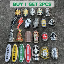 Metal Bike Head Badge BMX Decals Bicycle Fixed Gear Tube Frame Stickers decals