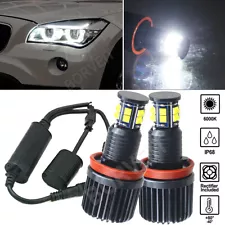 2x 120W White Hot Sale LED Angel Eyes Halo Ring Bulbs For BMW 323i 325i 328i E90