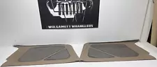 Jeep Wrangler TJ Soft Top Rear Tinted Windows Pair 97-06 Tan CC A3