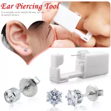 2 Sets Painless Aseptic Ear Piercing Piercing Guns Portable Ear Nail Guns