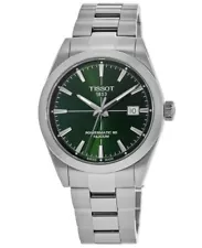 New Tissot Gentleman Automatic Green Dial Steel Men's Watch T127.407.11.091.01