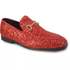 bravo! Men Dress Shoe PROM-2 Loafer Modern Metallic Glitter for Wedding Prom