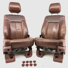 2011-2014 Ford F250 F350 F450 King Ranch Front Bucket Seats Power Heated Cooled