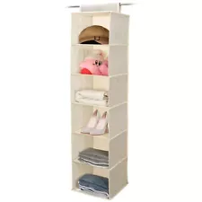 New ListingHanging Closet Organizer 6 Tier Hanging Shelf for Wardrobe Clothes Organizati...