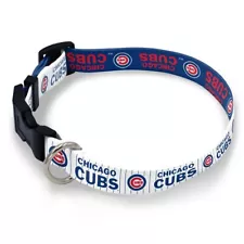 CHICAGO CUBS MEDIUM ADJUSTABLE PET DOG COLLAR WINCRAFT ð¶