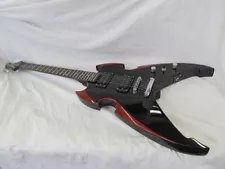 Silvertone PSAP1 Paul Stanley Signature Black & Red Solid Electric Guitar, m3325