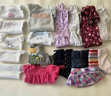 Lot 20 Baby Girls Clothes Bundle Size 0-3 Months Carter's Gerber Bodysuits #31