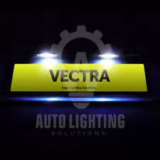 For Vauxhall Vectra C 03+ Xenon White LED Number Plate Light Bulbs *SALE*