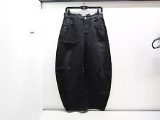 We The Free Womens Good Luck Mid-Rise Barrel Jeans Size 26 x 26 Black