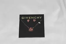 Givenchy Crystal 2 Piece Earrings & Necklace New Costume Jewelry