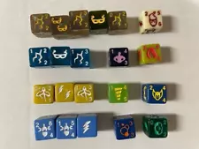 21 assorted Dice Masters dice (Marvel, D&D, DC)