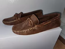 Minnetonka Rust Naubuck Driving Moccasin*Men's Sz 12*Style793* Good Condition