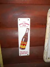 ROYAL CROWN COLA RC OLD TIN SIGN=ADVERTISING GENERAL STORE=SODA POP COCA COLA