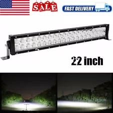 22''inch 1200W Led Light Bar Dual Row Spot Flood Combo Work 4WD Truck SUV ATV 24