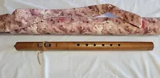 used Native American Wooden Flute Navajo 25.5 Inches, unknown Nation, with case