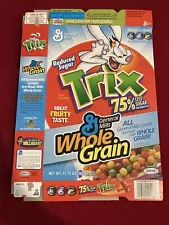 2005 General Mills TRIX Fruity Cereal Box Flat Encuentre El Trix!