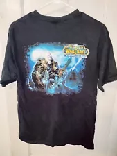 VINTAGE World of Warcraft Wrath of The Lich King T Shirt Jinx Tag Adult Medium