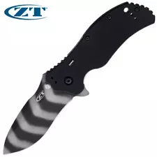 Zero Tolerance ZT 0350TSTR Tritium Glow Insert S30V Tiger Stripe Blade Black G10