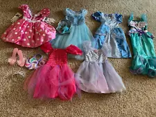 Lot of Disney Princess & Minnie Mouse Dress Up Costumes for Girl sz 4