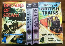 SALE Lot of 9 British Steam Train VHS Videos! Plus a Bonus: Total of 10 Tapes!