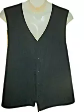 Amish/Mennonite Handmade Men's Black Vest 46'' Chest Plain Clothing C-1