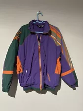 Vintage Starter Jacket 90s Mens L Color Block Jacket- Flaw