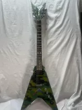 2004 Washburn Dimebag Darrell Signature Dime V Camouflage Pantera Dime Flying