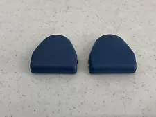 1983-1986 Nissan Datsun 720 Truck OEM Blue Seat Belt Trim Cover Pair