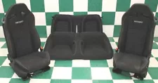 15' MUSTANG Coupe Recaro Sport Black Cloth Manual Front Buckets Backseat Seats