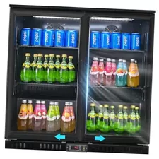 Back Bar Cooler with 2 Glass Sliding Doors, 7.4 7.4 cu. ft-Sliding 2 doors