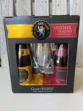 Ommegang Brewery Game of Thrones EMPTY Royal Reserve Collection w/ Beer Glass