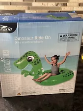 Crane Dinosaur Ride on Inflatable Beach Pool Toy Inflated 61"L x 34.5"W 39” H