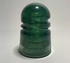 Brookfields CD-147 Beehive Emerald Green. Patented Oct 8th 1907 Glass Insulator