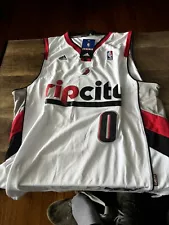 Adidas Lillard Portland Trail Blazers Jersey Medium Rip City Swingman #4633