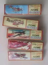 Power Prop Flying Gliders (5) Styrofoam Airplane Kits - Brand New