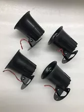 (4) USED Universal 12v DC Car Alarm Security System 1-Tone Siren Single Tone