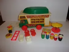 Vintage Fisher Price Little People Play Family Camper