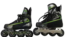 Mission AXIOM T6 Inline Roller Hockey Skates Men’s Size 6.0/7.5 Fast & Smooth