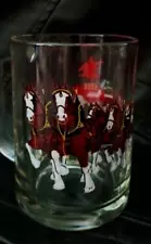 The Budweiser Clydesdales Heavy Glass Beer Mug!!!! Mint!!!