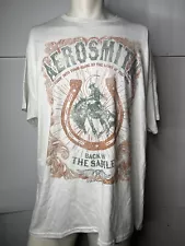 Aerosmith Back In The Saddle T Shirt 2XL Ridin Into Town Alone Graphic Print