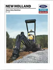 Original New Holland Model B134 Backhoe Sales Brochure Spec Sheet 31013410 58920