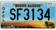 *99 CENT SALE* 2016 North Dakota OFFICIAL STATE FLEET License Plate #3134 NR