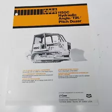 Case 1150C Hydraulic Angle Tilt Pitch Dozer Sales Brochure 1980 Specifications