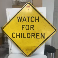 Street Traffic Road Sign (Watch For Children) 30"X 30" 6-40