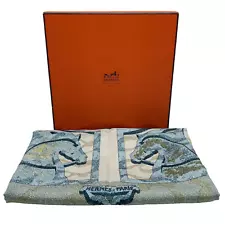 Auth Hermes Carré 90 PEINTRE DU CHEVAL Painter ofHorses Silk Scarf W/Box SKS5192